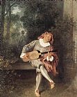 Jean-Antoine Watteau Mezzetin painting